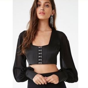 Forever 21 Hookeye Crop Top